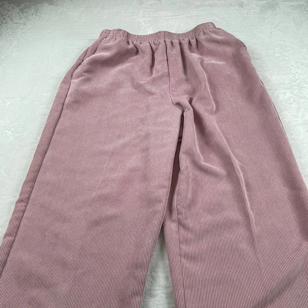 Alfred Dunner‎ Mauve Pink Corduroy Zip Jacket and Pants Set Womens 14